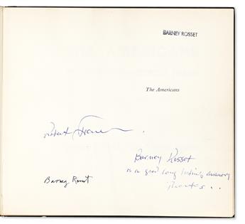 ROBERT FRANK (1924-2019) Seminal publisher Barney Rossets copies of the first French and English editions of Franks The Americans.